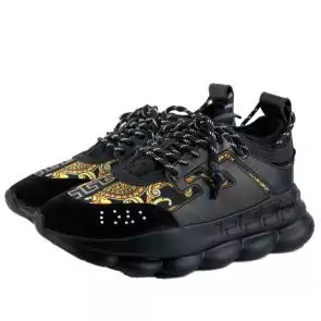 chaussure versace garcon promo chain reaction black sneakers